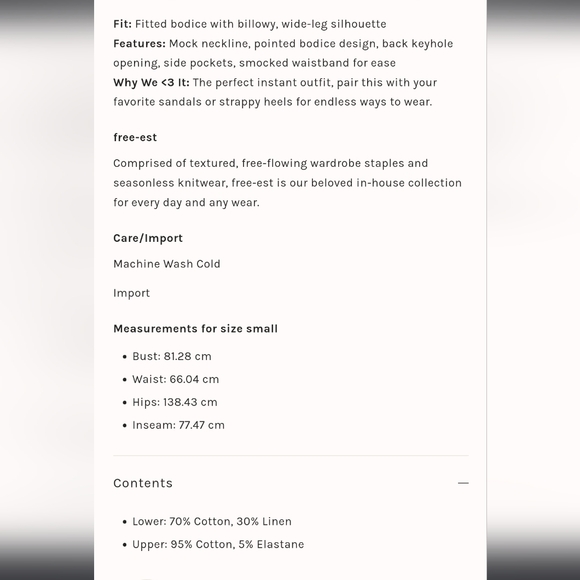 FP Beach free people cream jumpsuit s - Picture 12 of 12